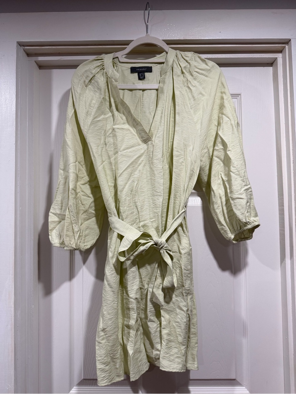 Primark Sage Green Belted Dress